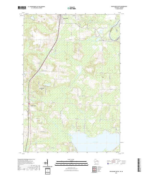 USGS Topographic Map – Wausaukee South