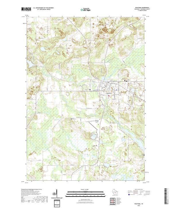 USGS Topographic Map – Wautoma