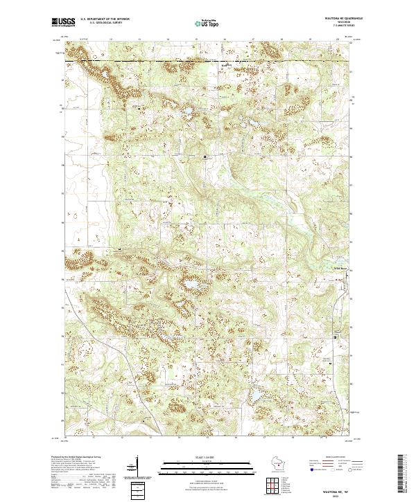 USGS Topographic Map – Wautoma NE
