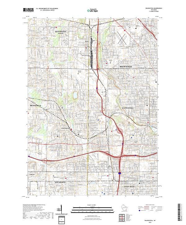 USGS Topographic Map – Wauwatosa
