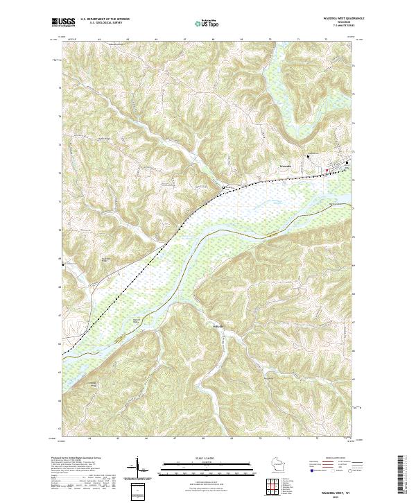 USGS Topographic Map – Wauzeka West