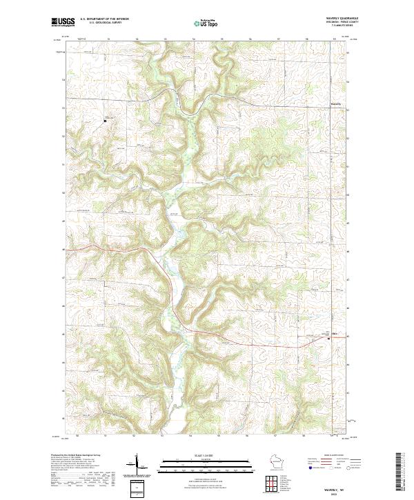 USGS Topographic Map – Waverly