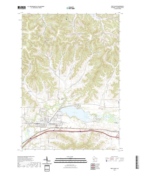 USGS Topographic Map – West Salem