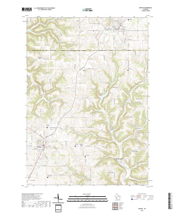 USGS Topographic Map – Westby