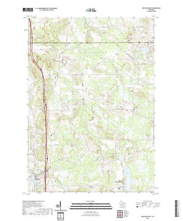 USGS Topographic Map – Westfield East