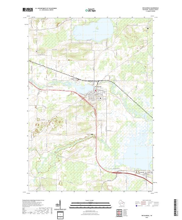 USGS Topographic Map – Weyauwega