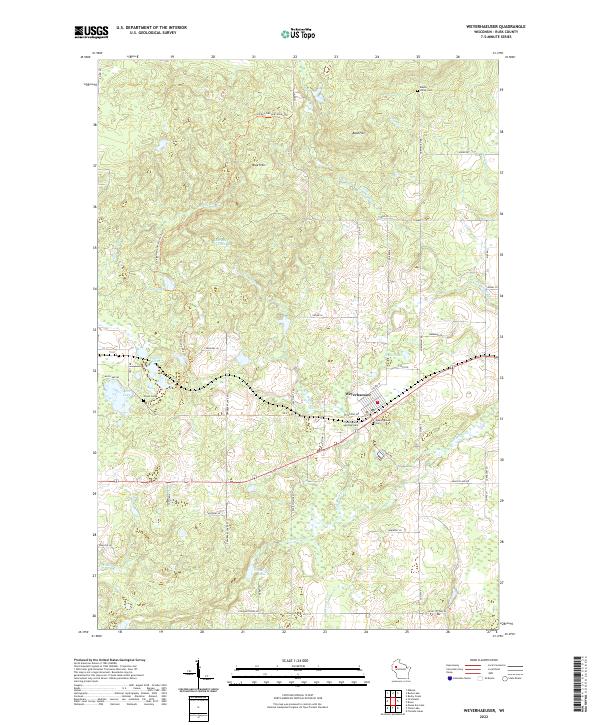 USGS Topographic Map – Weyerhaeuser