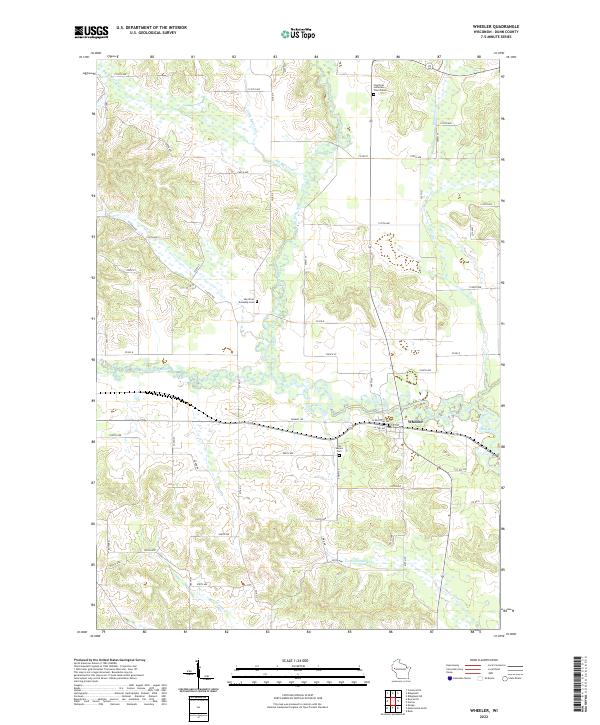USGS Topographic Map – Wheeler