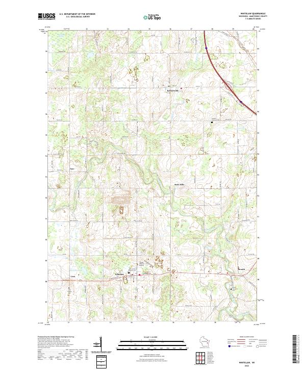 USGS Topographic Map – Whitelaw