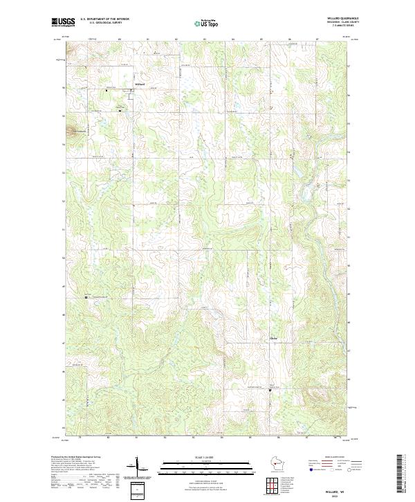 USGS Topographic Map – Willard