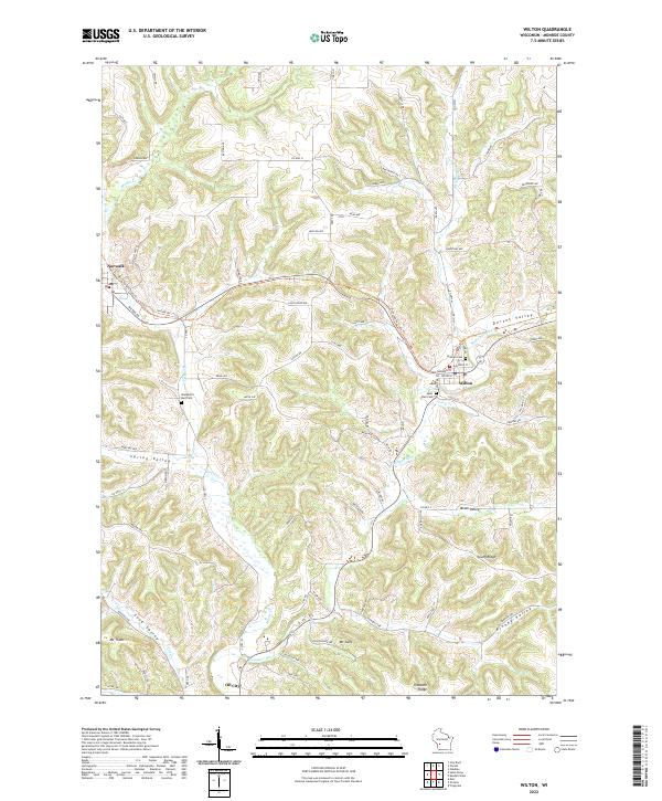 USGS Topographic Map – Wilton