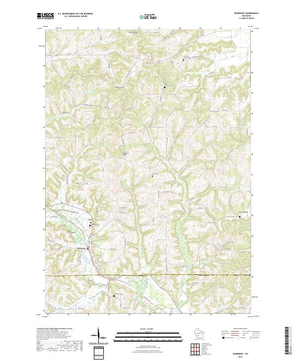 USGS Topographic Map – Wonewoc