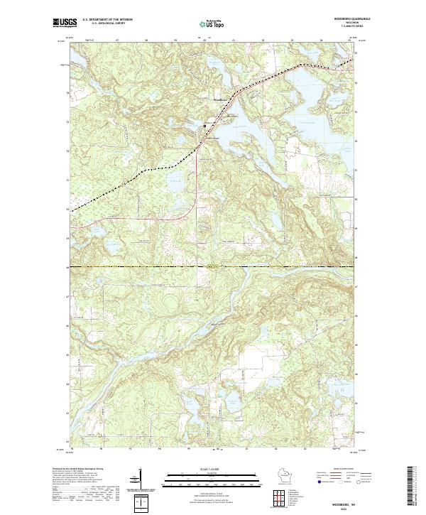 USGS Topographic Map – Woodboro