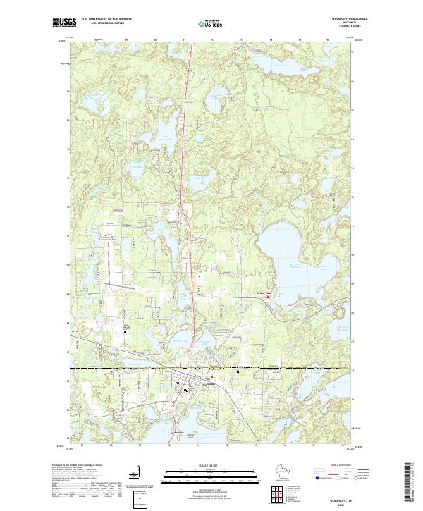 USGS Topographic Map – Woodruff