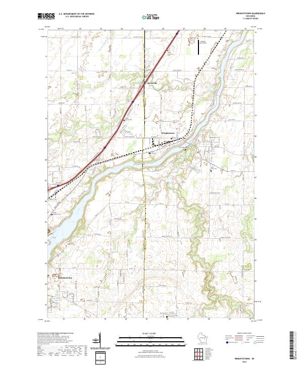 USGS Topographic Map – Wrightstown