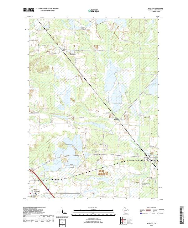 USGS Topographic Map – Wyeville