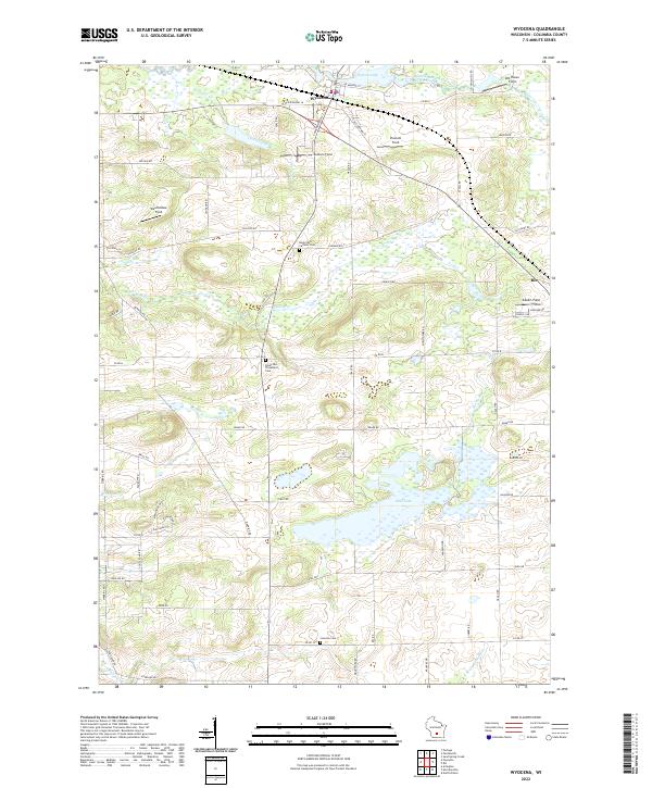 USGS Topographic Map – Wyocena