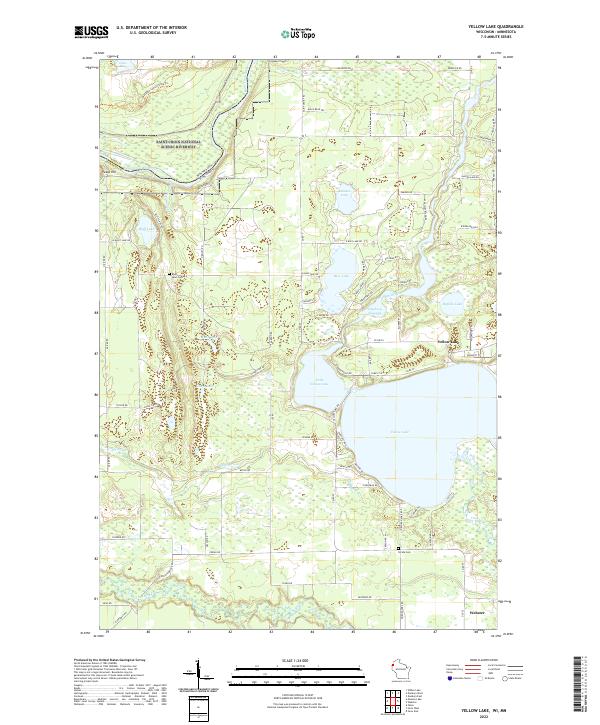 USGS Topographic Map – Yellow Lake