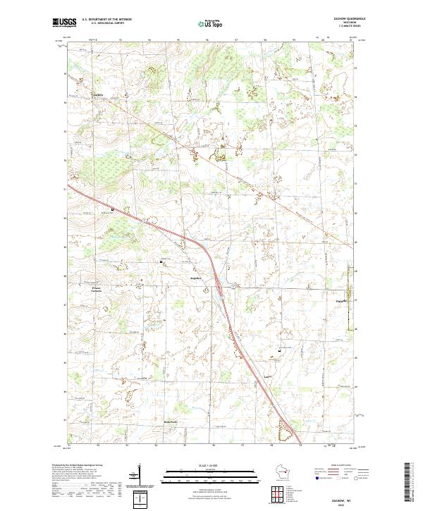 USGS Topographic Map – Zachow