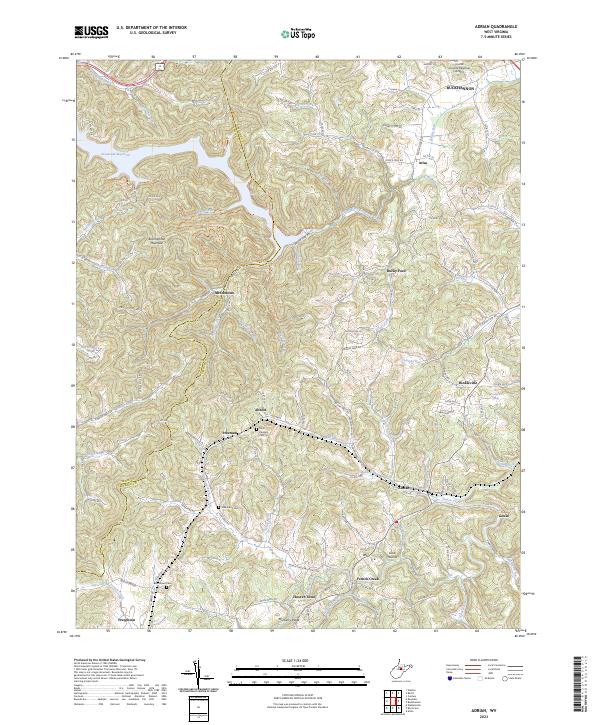 USGS Topographic Map – Adrian