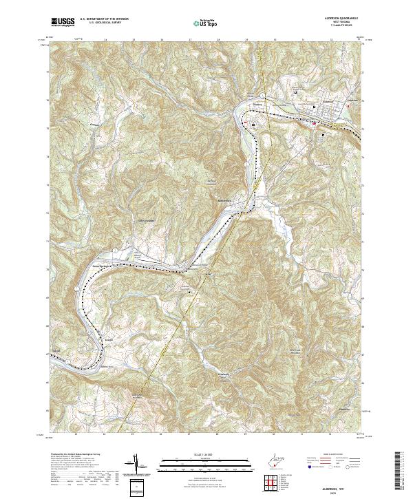 USGS Topographic Map – Alderson
