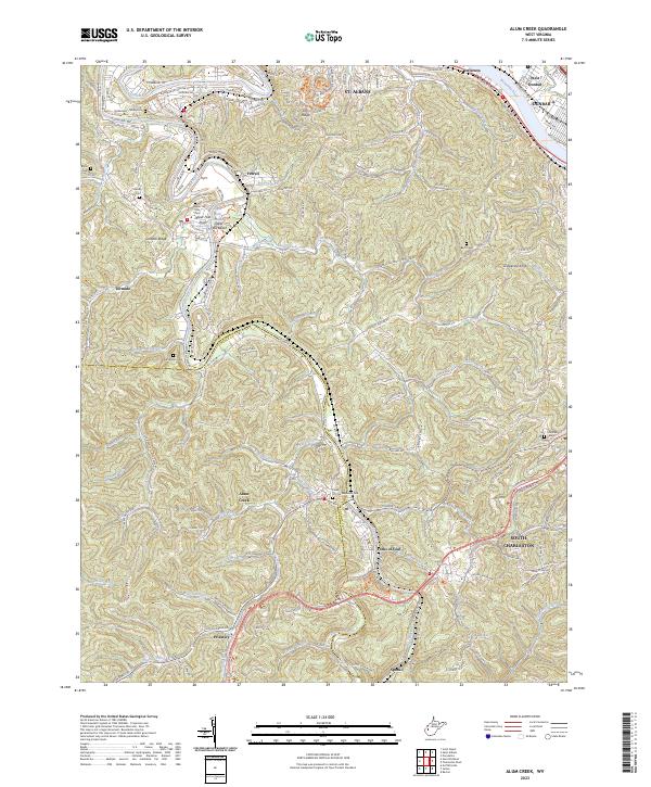 USGS Topographic Map – Alum Creek