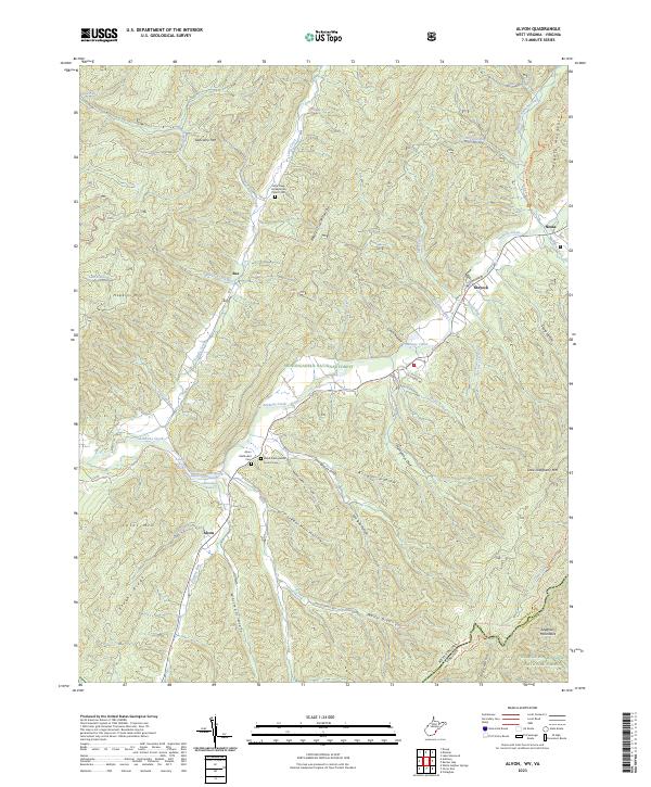 USGS Topographic Map – Alvon