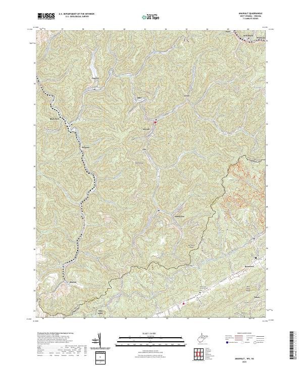 USGS Topographic Map – Anawalt