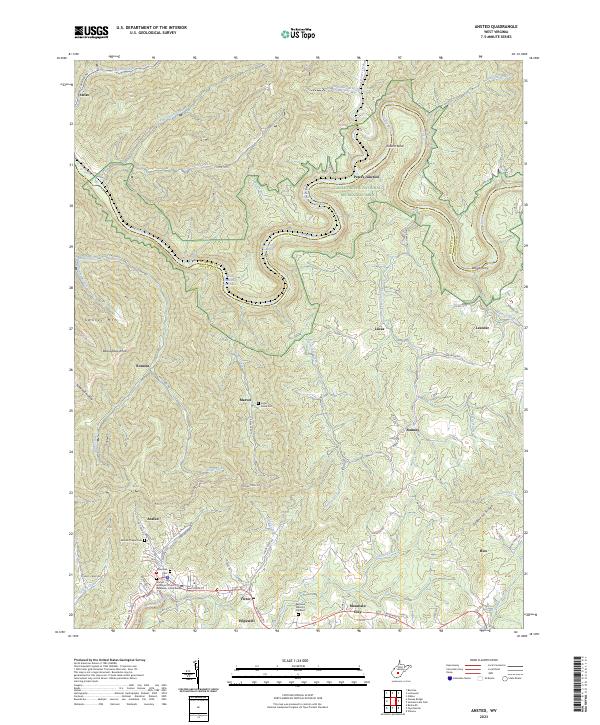 USGS Topographic Map – Ansted