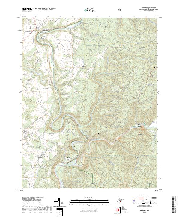 USGS Topographic Map – Anthony
