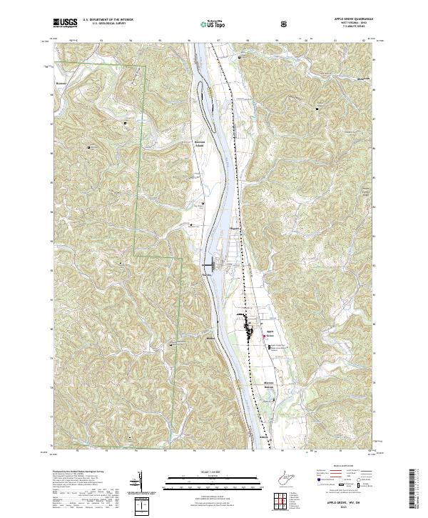 USGS Topographic Map – Apple Grove