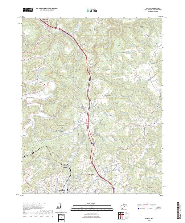 USGS Topographic Map – Athens