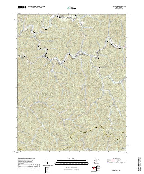 USGS Topographic Map – Baileysville