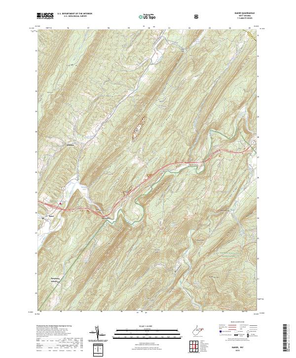USGS Topographic Map – Baker