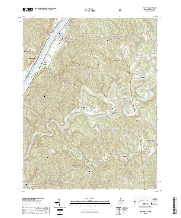 USGS Topographic Map – Bens Run
