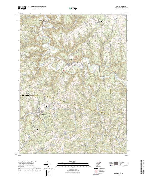 USGS Topographic Map – Bethany