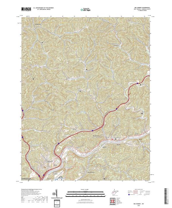 USGS Topographic Map – Big Chimney