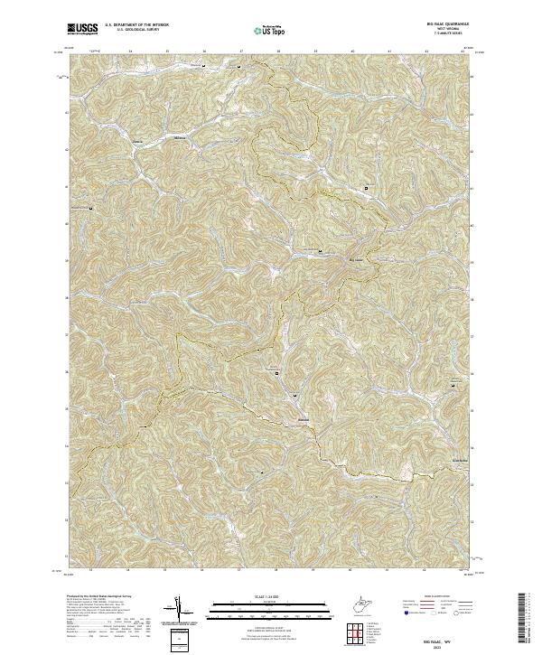 USGS Topographic Map – Big Isaac