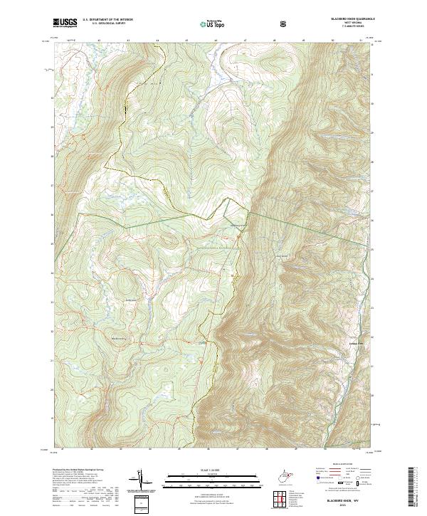 USGS Topographic Map – Blackbird Knob