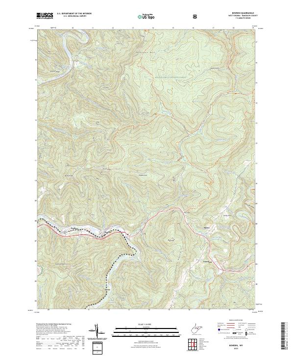USGS Topographic Map – Bowden