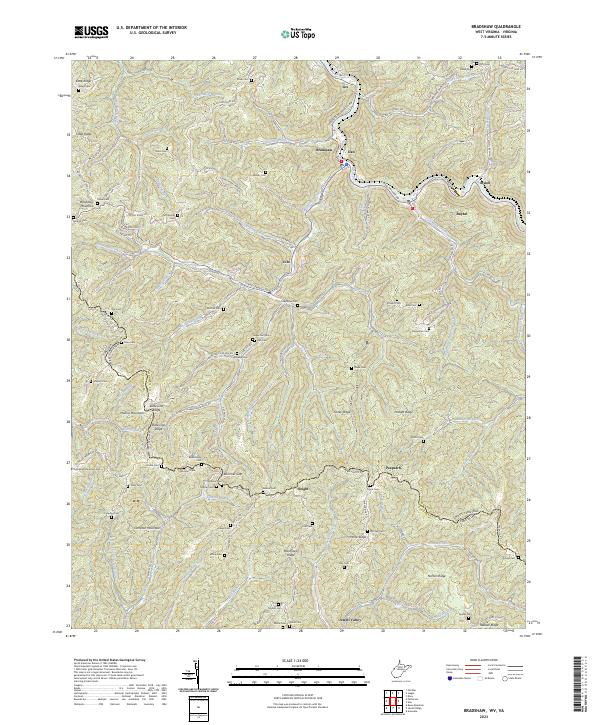 USGS Topographic Map – Bradshaw