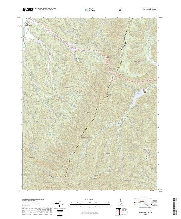 USGS Topographic Map – Brandywine