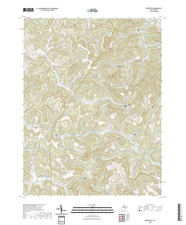USGS Topographic Map – Brownton