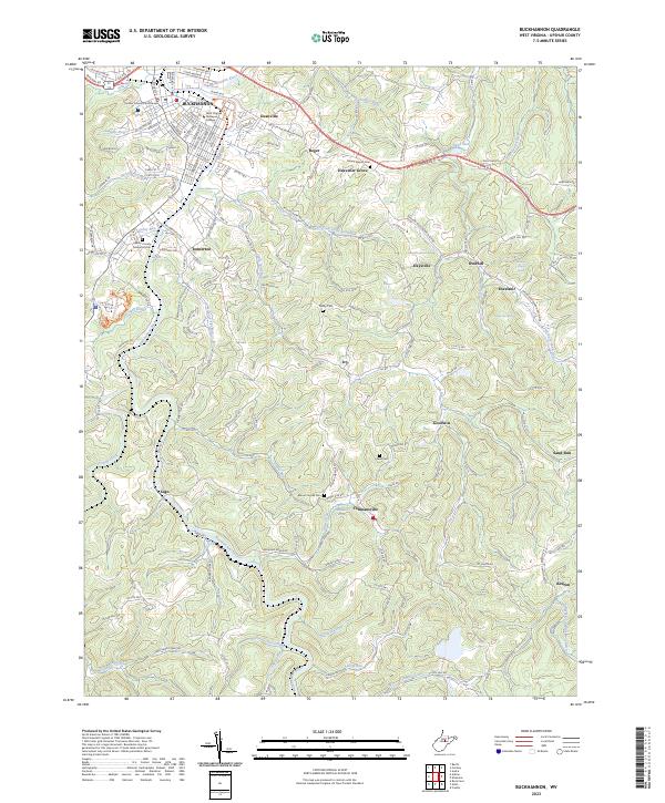 USGS Topographic Map – Buckhannon