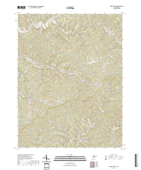 USGS Topographic Map – Burnt House