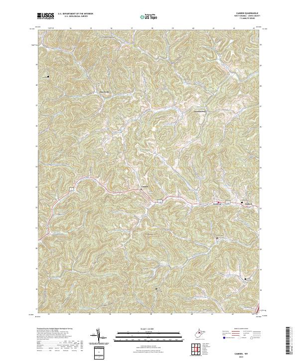 USGS Topographic Map – Camden