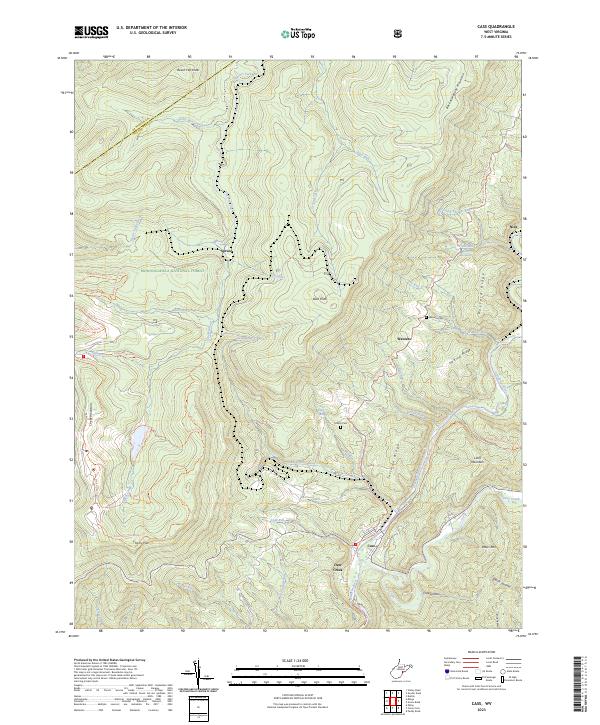 USGS Topographic Map – Cass