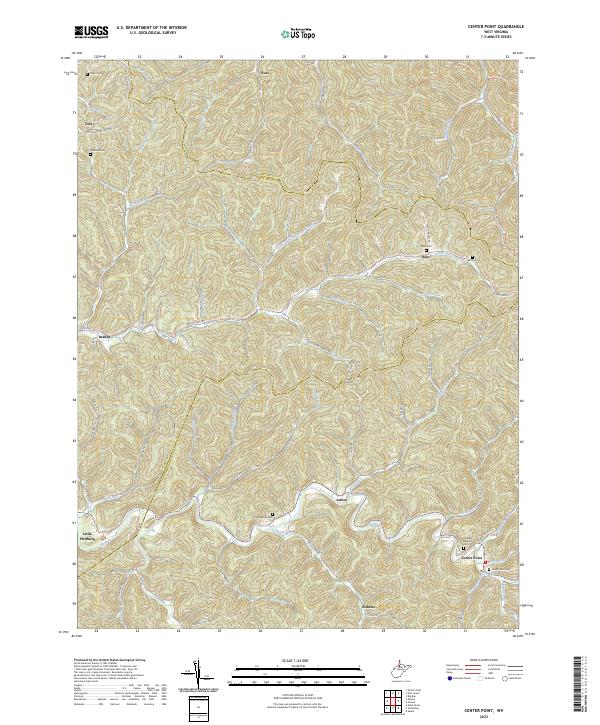 USGS Topographic Map – Center Point