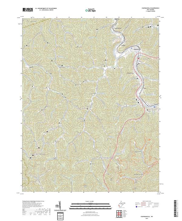USGS Topographic Map – Chapmanville