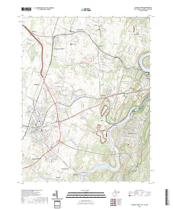 USGS Topographic Map – Charles Town